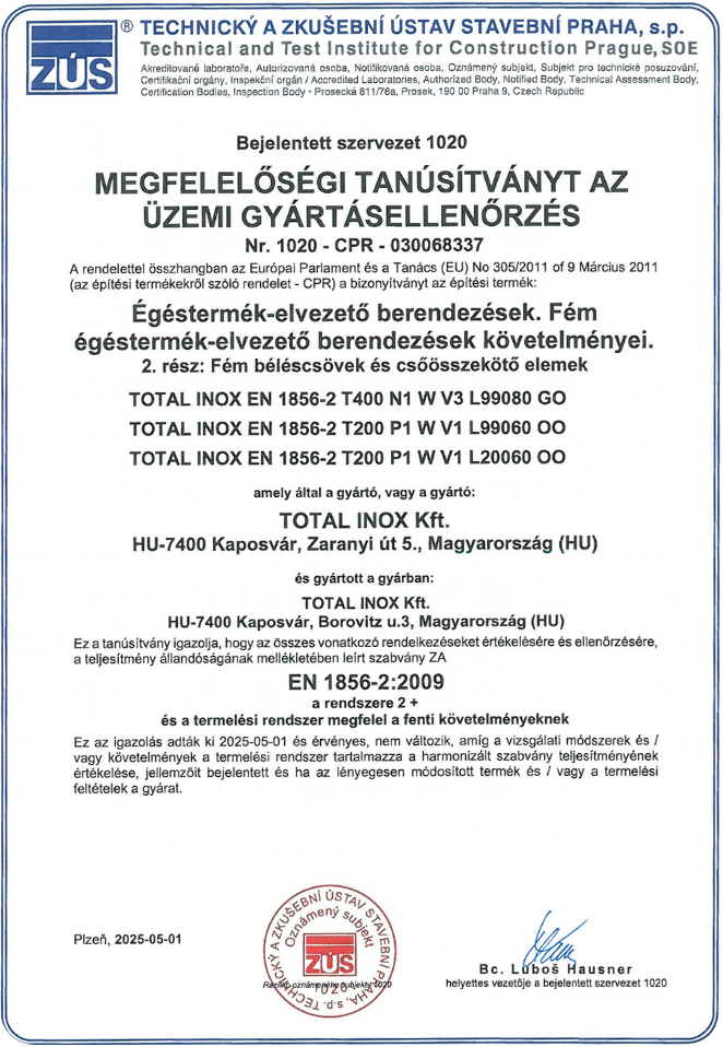 Tanúsítvány 3